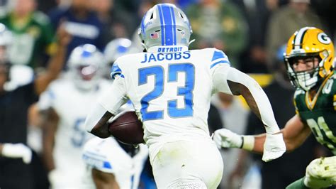 Detroit Lions Cornerback Jerry Jacobs Second Interception Of Game Vs