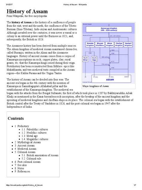 History of Assam - Wikipedia | PDF | South Asia