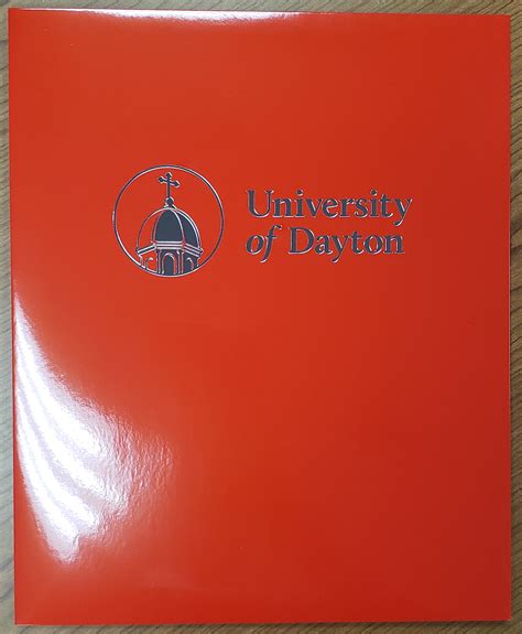 Folder Laminated With Pockets University Of Dayton Bookstore