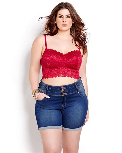 Landl Lace Bralette Addition Elle Plus Size Crop Tops Crop Top