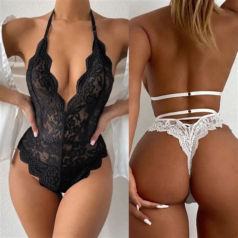 Bodysuit Er Tico Feminino De Renda Lingerie Sexy Bodysuit Babydoll Pijama Porn Pijamas Adultos