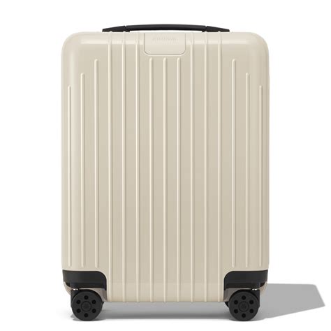 Essential Lite Cabin U Small Carry On Suitcase Ivory Beige Rimowa