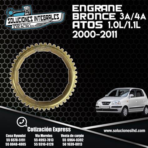 ENGRANE BRONCE 3A 4A ATOS 1 0L 1 1L 00 11 Soluciones IHD