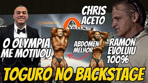 Toguro Grava O Backstage Do Mr Olympia E Chris Aceto Gostou Do Toguro