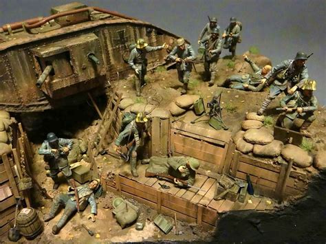 1/35 WW1 Diorama. Unknown Modeller Military Diorama, Military Art ...