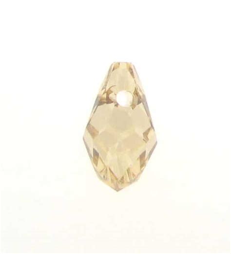 6007 7x4mm Swarovski Small Briolette Pendant Golden Shadow