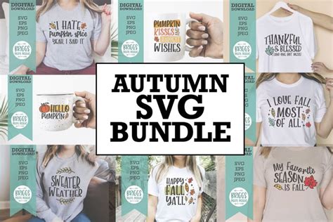 Autumn SVG Bundle| Fall Shirt SVG Bundle (937575)