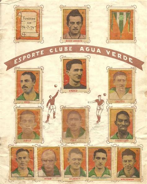 Foto Histórica Esporte Clube Água Verde Curitiba PR 1953