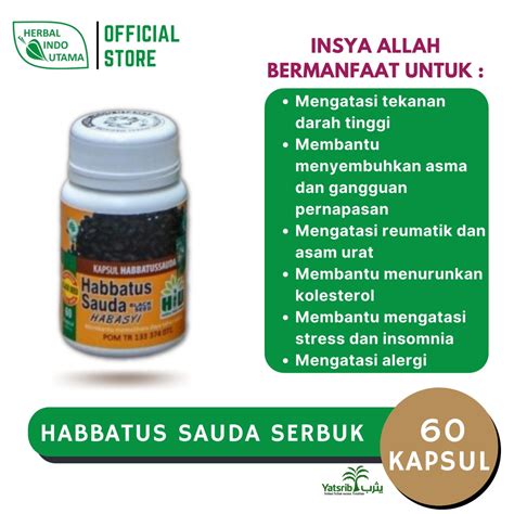 Jual Habbatus Sauda Serbuk Kapsul Kapsul Serbuk Habbatussauda