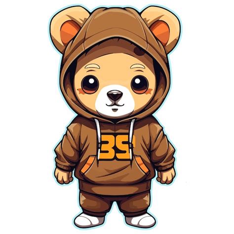 Lindo Personajes Ilustración Mano Dibujada Estilo Muy Cool Animales