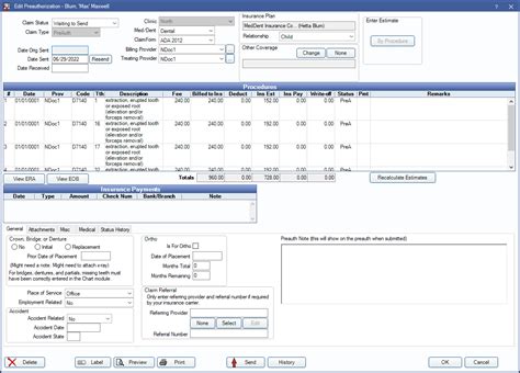 Open Dental Software Preauthorization