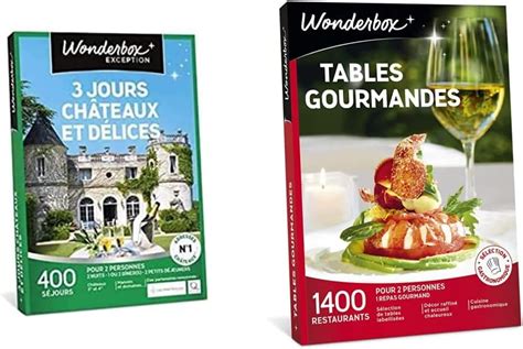 Wonderbox Coffret Cadeau 3 Jours CHÂTEAUX ET DÉLICES séjours de