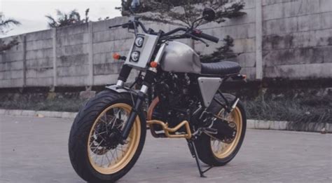 Perubahan Penampilan Yamaha Scorpio Modifikasi Gaya Street Scrambler