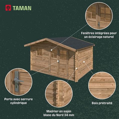 Abri De Jardin Klikstrom Taman M Bois Trait Autoclave Marron Pas