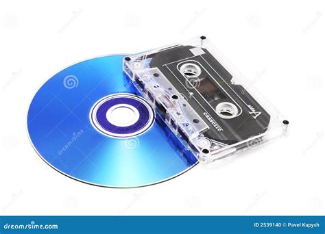 Tape Cassette and CD stock photo. Image of imitation, analog - 2539140