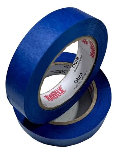 Cinta De Papel Azul Obra Pintor Mm X M Rapifix Rollos