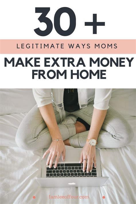 30 Legitimate Ways Moms Make Extra Money At Home