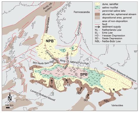 Palaeogeography And General Facies Distribution Of The Upper