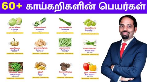 60 Vegetable Names In Tamil And English English Valimai Youtube