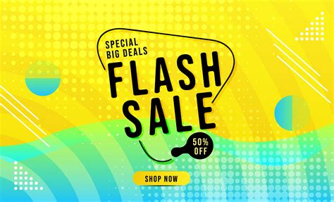 Modern Flash Sale Banner Vector Art At Vecteezy