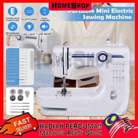 HomeShop Sewing Machine FHSM 608A Pro Upgraded 12 Sewing Portable Mini