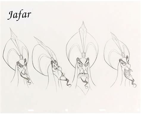 Jake Lee Animation On Instagram Model Sheets Of Jafar From Aladdin