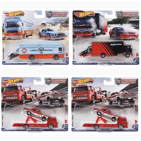 HOT WHEELS CAR CULTURE PREMIUM TEAM TRANSPORT WAVE K LANCIA RALLY NISSAN SKYLINE GTR R