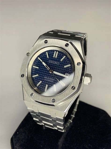 Custom Seiko Royal Oak Mod Arabic Dial Wristmodding Lupon Gov Ph