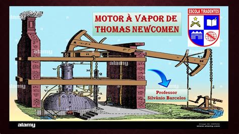 Motor à vapor de Thomas Newcomen Revolução Industrial Prof Silvânio