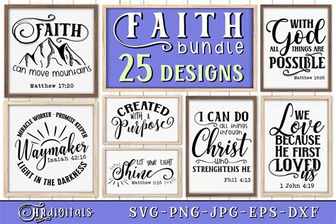 Faith, Bible, Jesus, Christian Bundle Graphic by HRdigitals · Creative ...