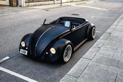 This Volkswagen Beetle Wrapped In Matte Black Is Worthy Of Being Batman