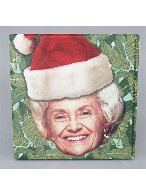 Bioworld Golden Girls Dorothy Rose Blanche Sophia Santa Hat Coaster Set