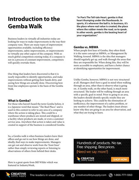 Pdf Introduction To The Gemba Walk Dokumen Tips