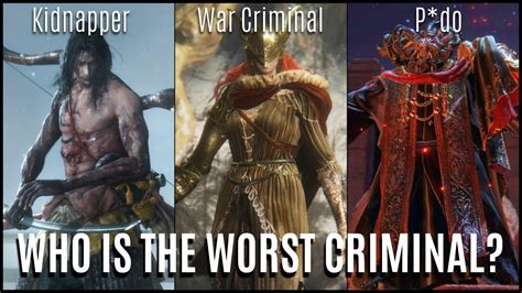 Ranking Soulsborne Characters Based On Their Crimes YouTube