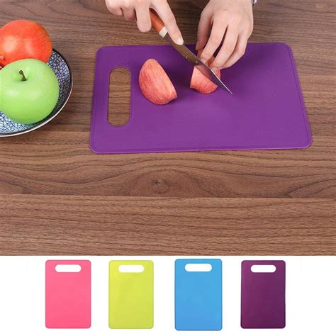 Ludlz Extra Thick Flexible Plastic Kitchen Cutting Board Mats Set