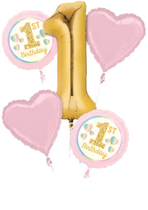 Bouquet De Ballons En Aluminium Pour Er Anniversaire Gonflage L