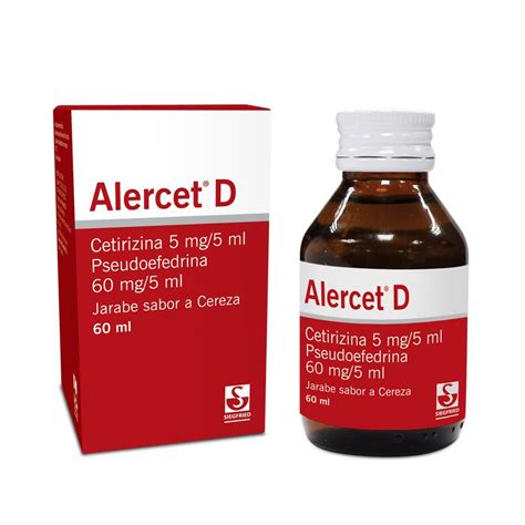 Alercet D 5mg10mg5ml 60ml Jarabe Distribuidor De Procaps Farma