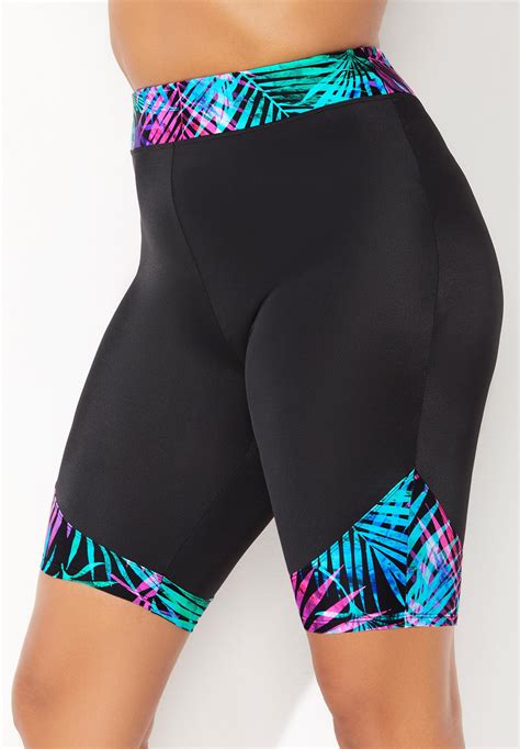 Chlorine Resistant Printed Swim Bike Short Jessica London