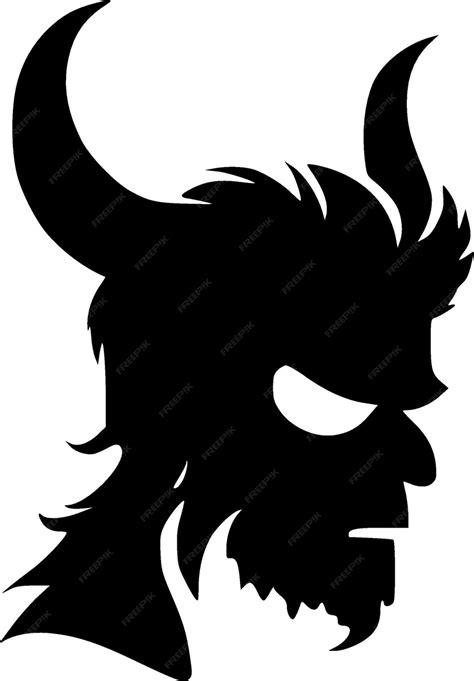 premium vector beast black  white vector illustration