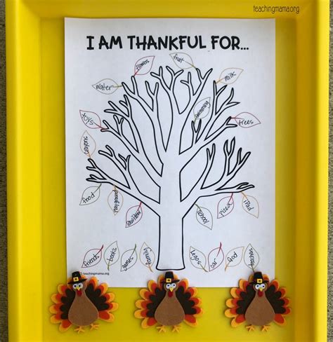 Thankful Tree Printable