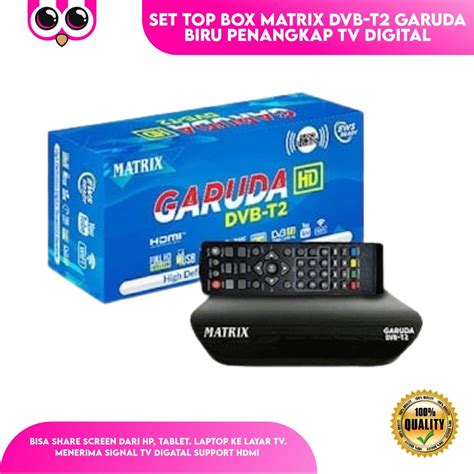 Jual Set Top Box Matrix Dvb T Garuda Biru Penangkap Tv Digital Stb