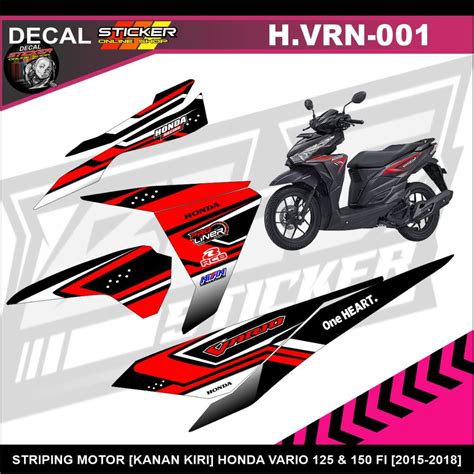 Honda Vario Fi Motorcycle Stickers Decal Striping