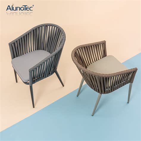 Wholesale Pe Rattan Weaving Rope Chair For Outdoor Patio Furniture