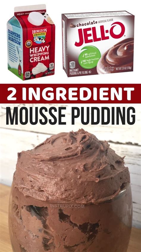 The Easiest Dessert You Will Ever Make 2 Ingredients Recipe Mousse Recipes Easy Baked