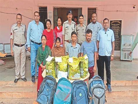 Passengers Were Going To Up By Bus Carrying Ganja Worth 2 Lakhs In