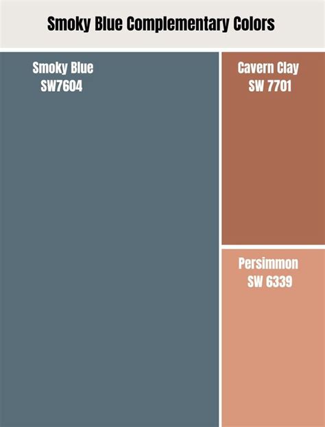 Smoky Blue Complementary Colors Blue Complementary Color Blue Paint