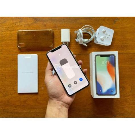 HP IPhone X 64gb Bekas Fullset Kondisi Mulus No Minus Normal Siap Pakai