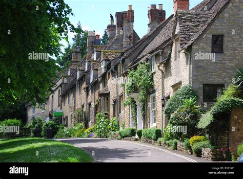 Row Of Cottages Upper High Street Burford Cotswolds Oxfordshire