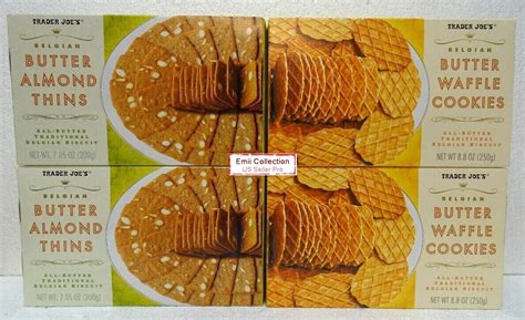 Trader Joe S Belgian Butter Almond Thins Butter Waffle Cookies 4