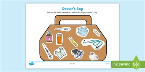 Doctors Bag Cutting Skills Activity Teacher Made Twinkl